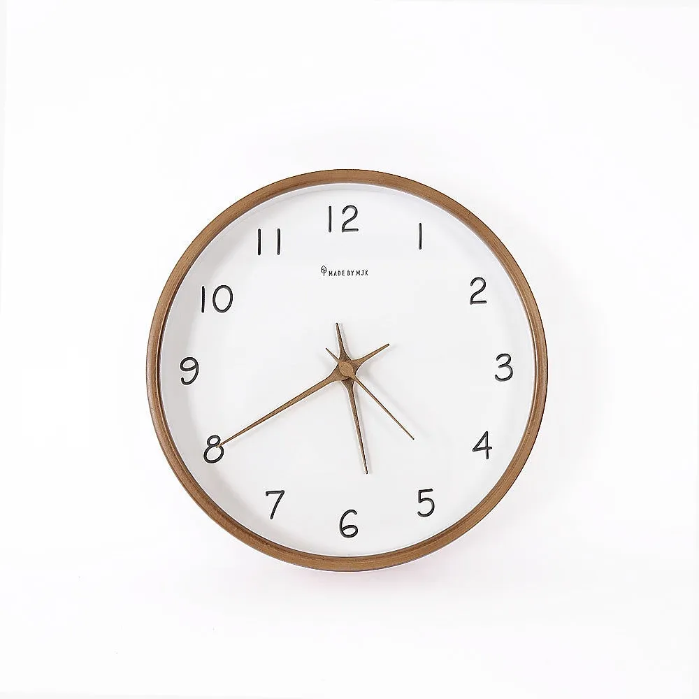 10" Wooden Modern Wall Art Clock