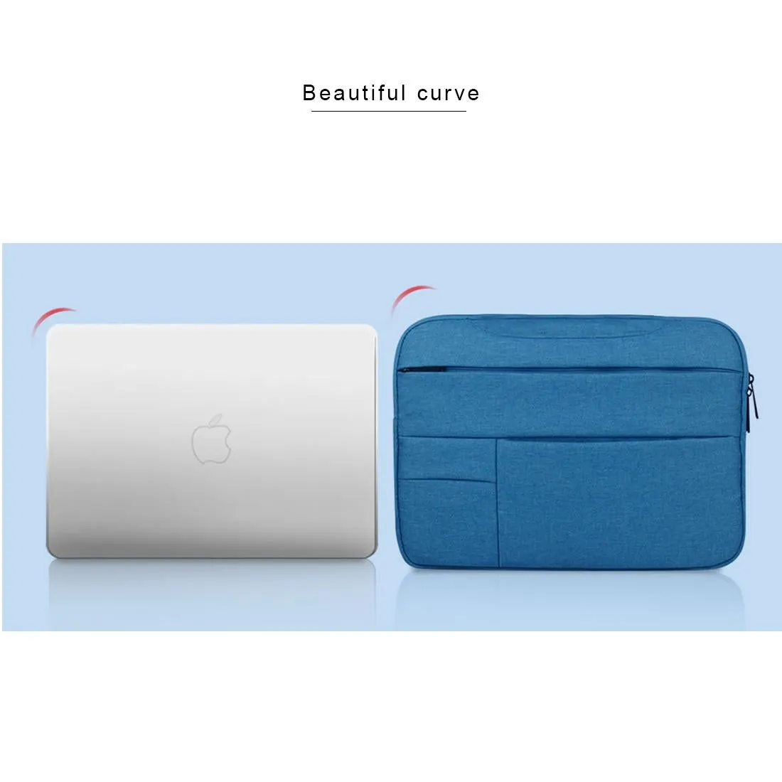 13.3 Inch Laptop Tablet Bag With Multiple Pockets And Soft Oxford Cloth Handle