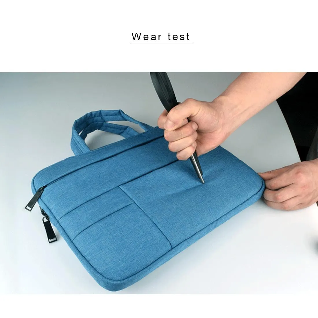 13.3 Inch Laptop Tablet Bag With Multiple Pockets And Soft Oxford Cloth Handle