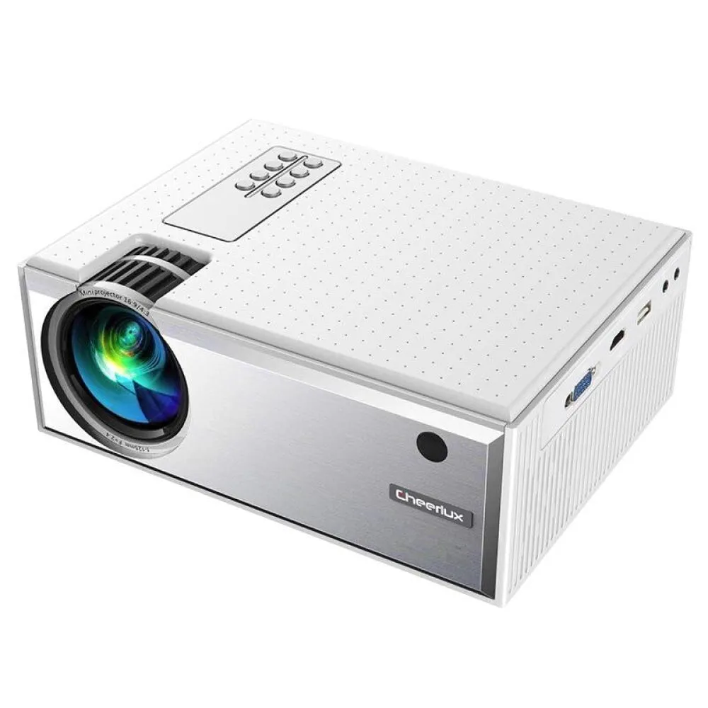 1800 Lumens HD WiFi Smart Projector | HDMI / USB / VGA / AV | Black