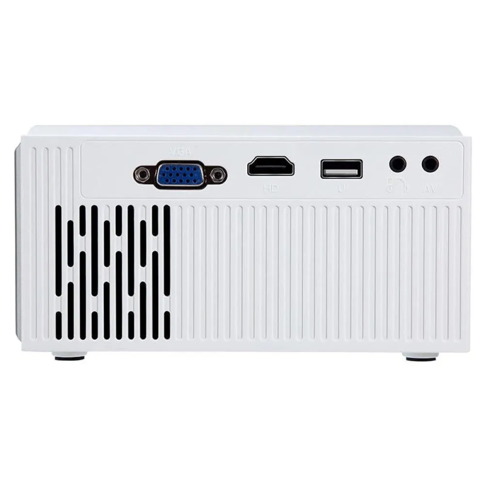 1800 Lumens HD WiFi Smart Projector | HDMI / USB / VGA / AV | Black