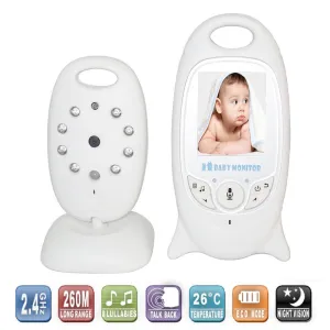 2 inch Color Video Wireless Baby Monitor With Camera Baba Electronic Security 2 Talk Nigh Vision IR LED Temperature Monitoring