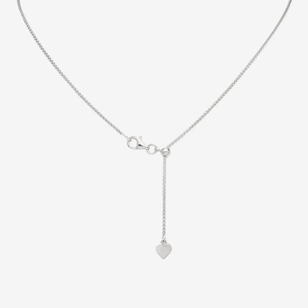 20 Italian Light Grano Wheat Adjustable Chain (Silver)