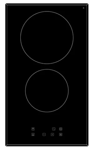 30cm 2 Zone Ceramic Cooktop with Touch Controls