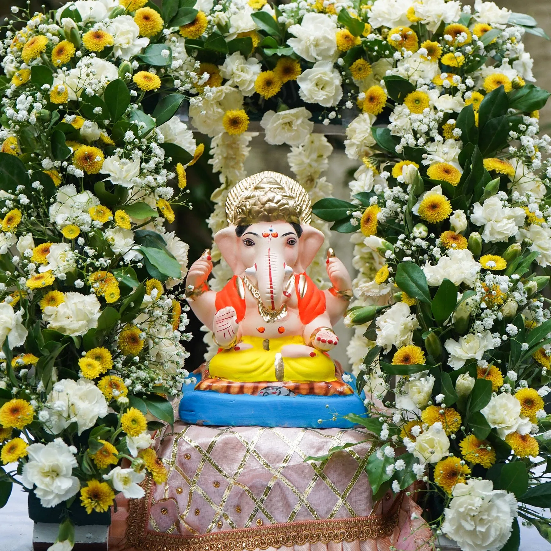 7INCH Eco-Friendly Vighnaraja Ganesh | Plant-A-Ganesha