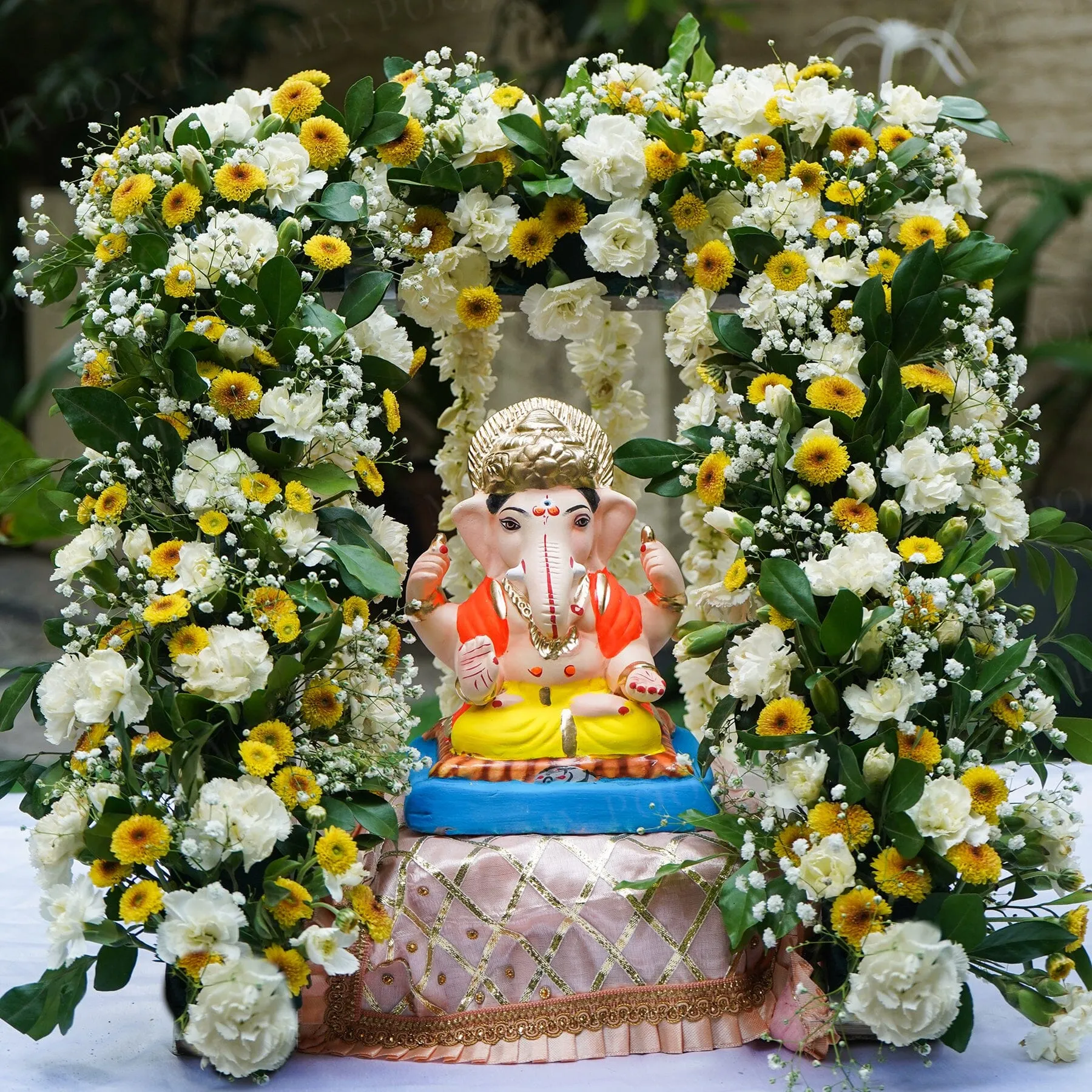 7INCH Eco-Friendly Vighnaraja Ganesh | Plant-A-Ganesha