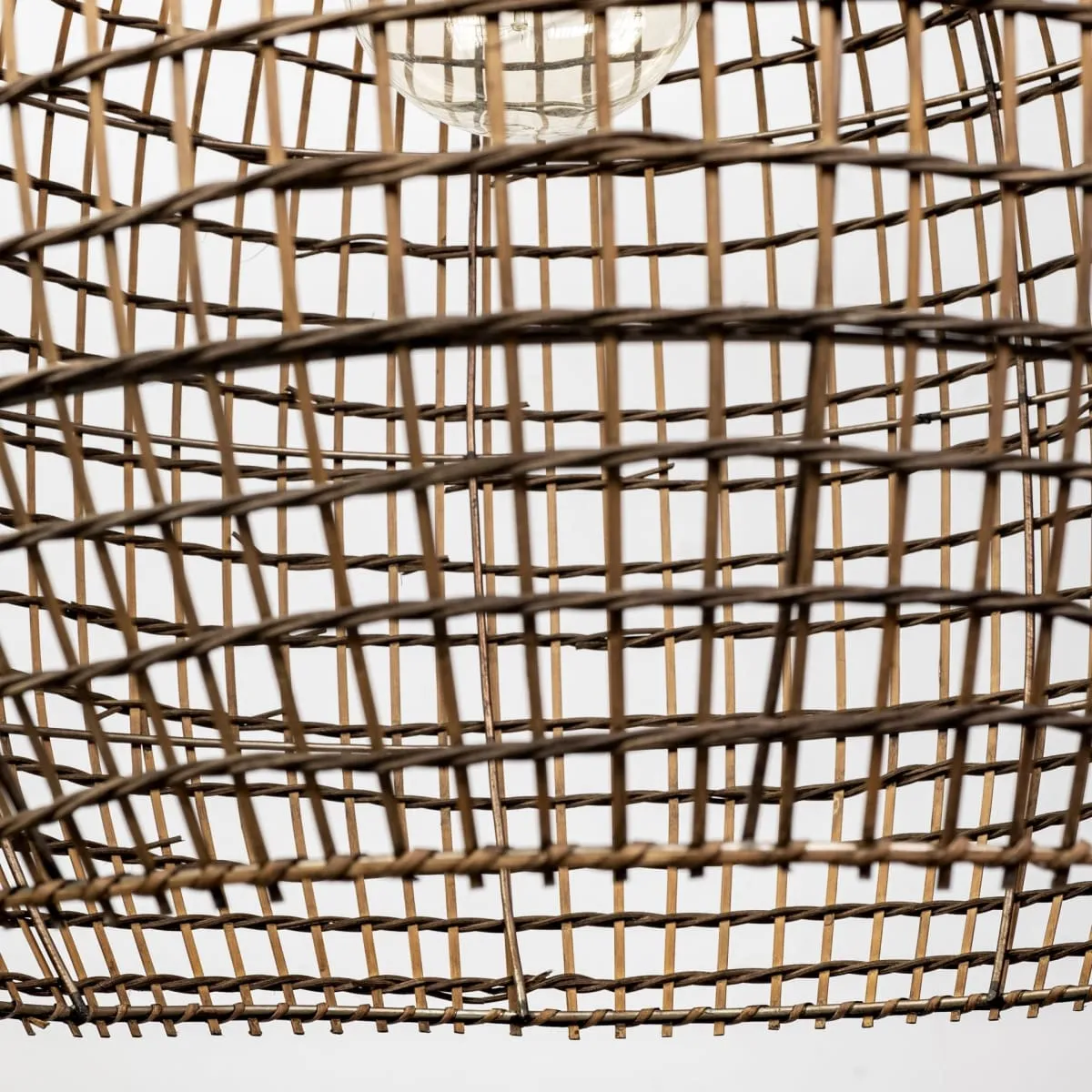 Aruba Pendant Light Brown Woven Straw