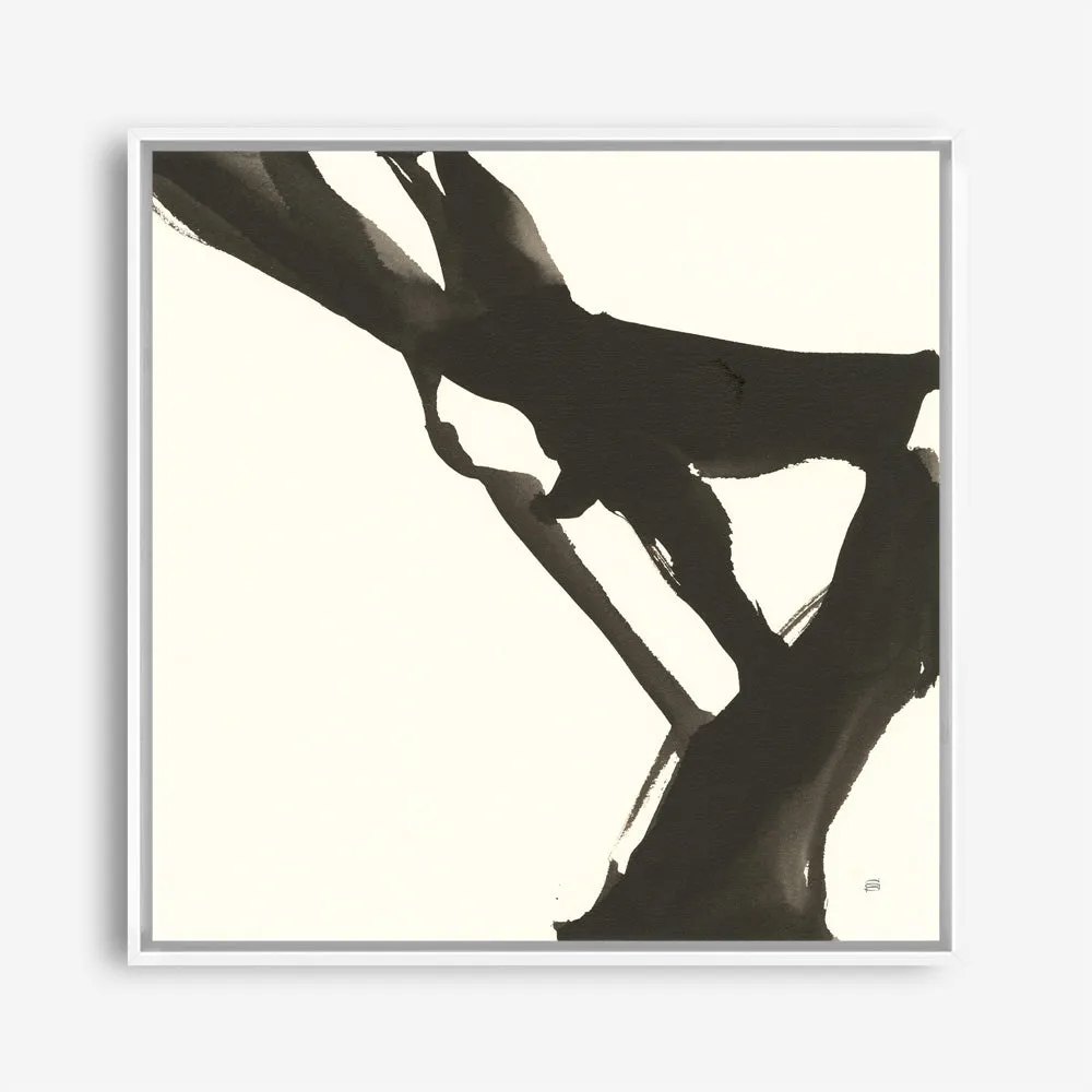 Black Gesture I (Square) Canvas Print