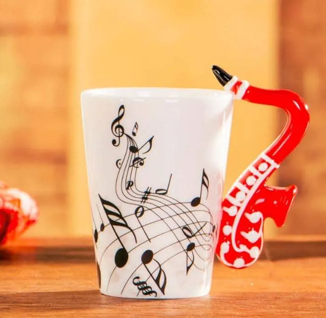 Creative Musical Instrument Themed Eco-Friendly Ceramic Mug