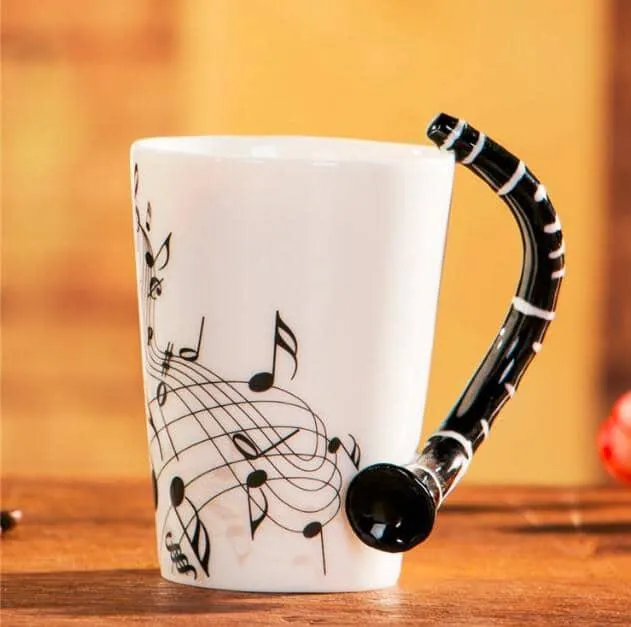 Creative Musical Instrument Themed Eco-Friendly Ceramic Mug