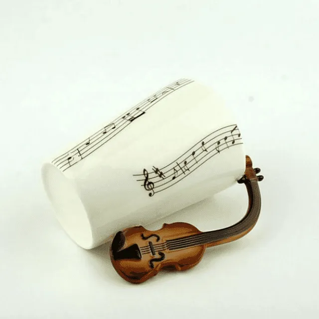 Creative Musical Instrument Themed Eco-Friendly Ceramic Mug