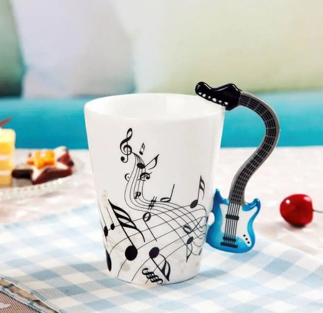 Creative Musical Instrument Themed Eco-Friendly Ceramic Mug