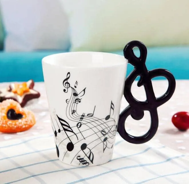 Creative Musical Instrument Themed Eco-Friendly Ceramic Mug