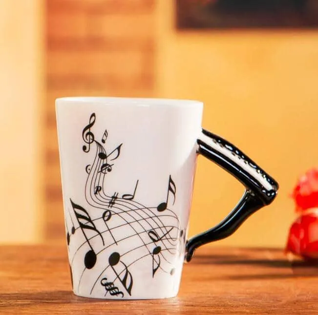 Creative Musical Instrument Themed Eco-Friendly Ceramic Mug