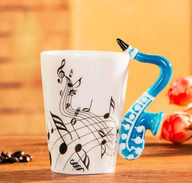 Creative Musical Instrument Themed Eco-Friendly Ceramic Mug