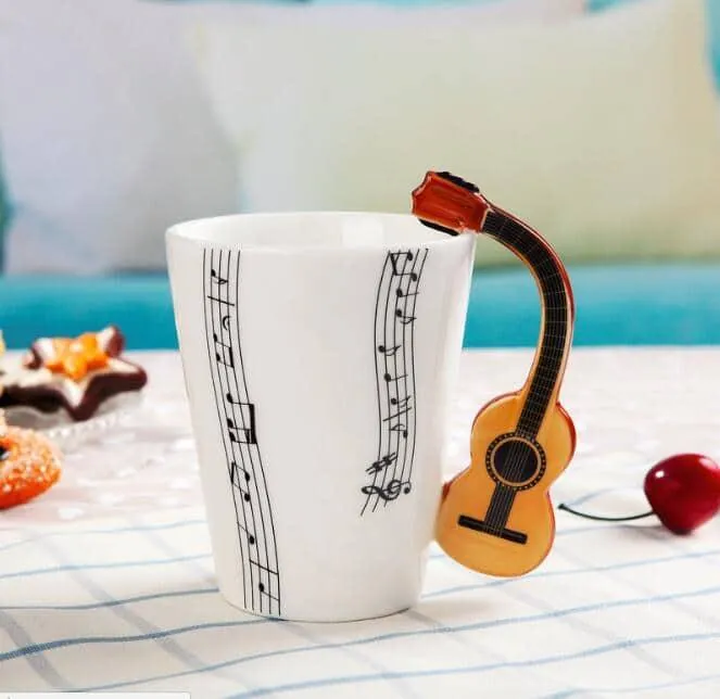 Creative Musical Instrument Themed Eco-Friendly Ceramic Mug
