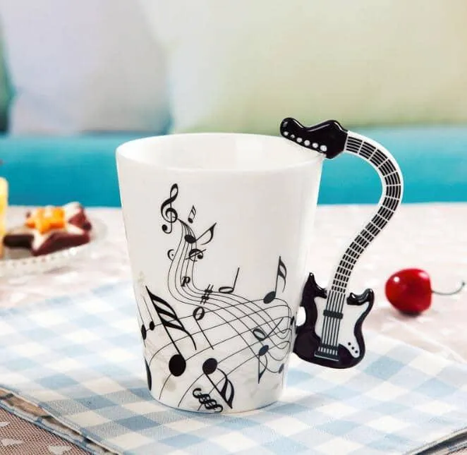 Creative Musical Instrument Themed Eco-Friendly Ceramic Mug