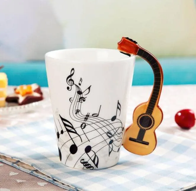 Creative Musical Instrument Themed Eco-Friendly Ceramic Mug