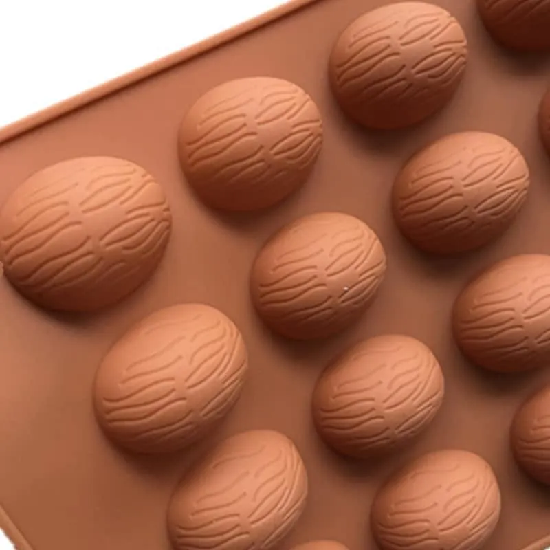 Cute Walnut Shaped Eco-Friendly Silicone Chocolate Mold