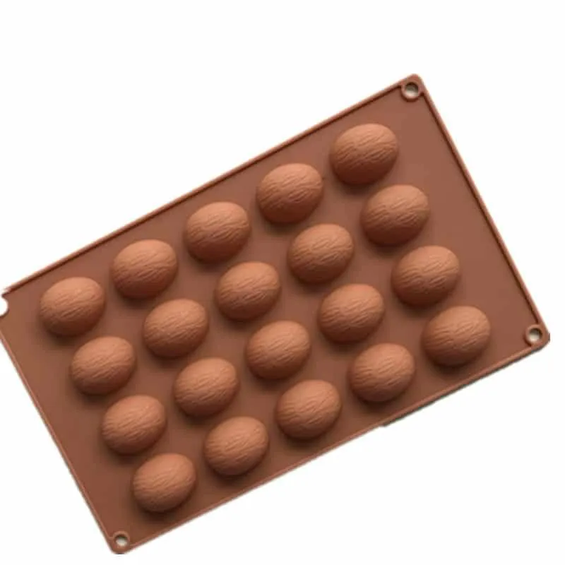Cute Walnut Shaped Eco-Friendly Silicone Chocolate Mold
