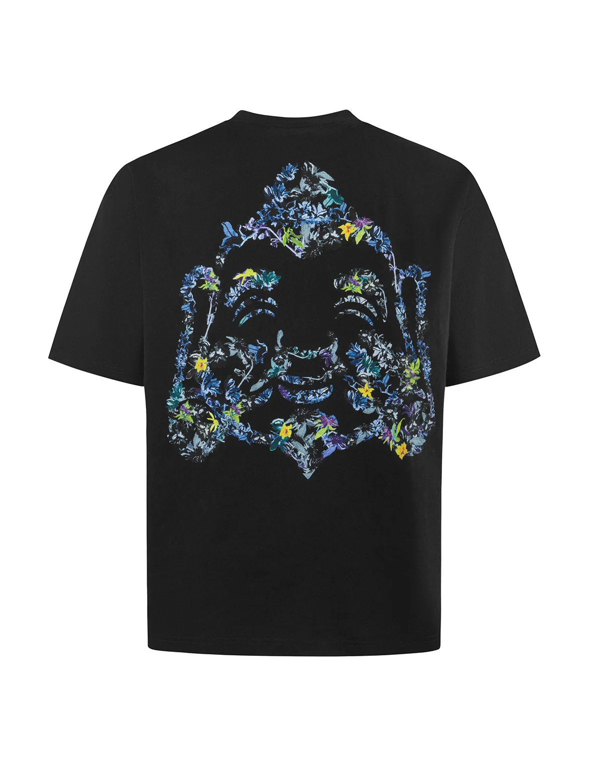 Floral Godhead Print Loose Fit T-shirt