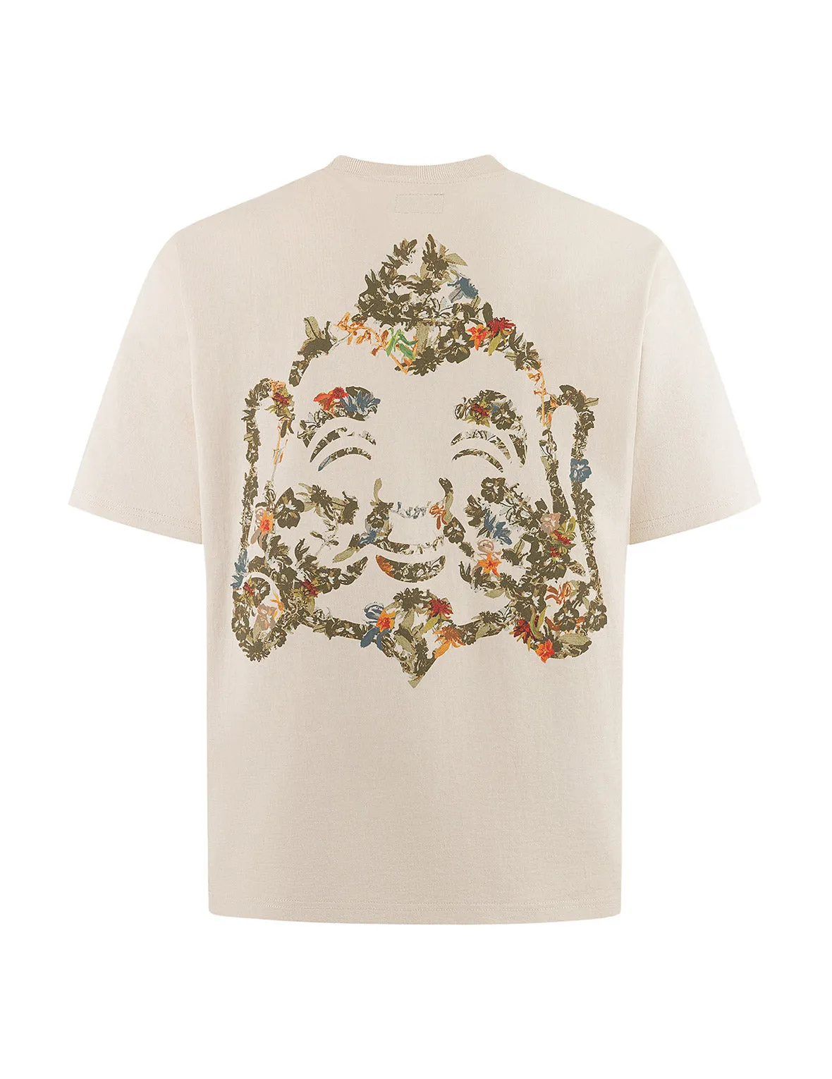 Floral Godhead Print Loose Fit T-shirt