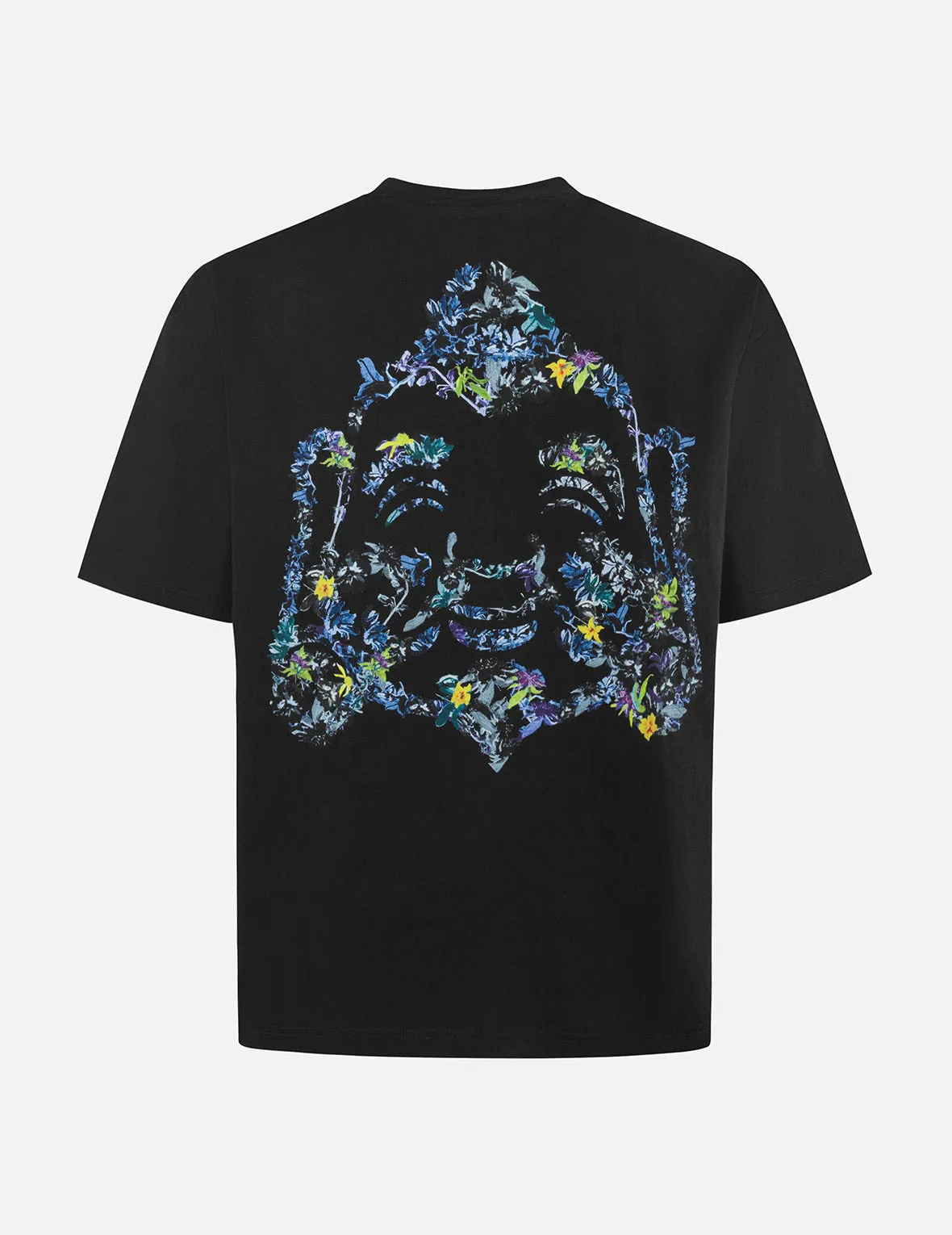 Floral Godhead Print Loose Fit T-shirt