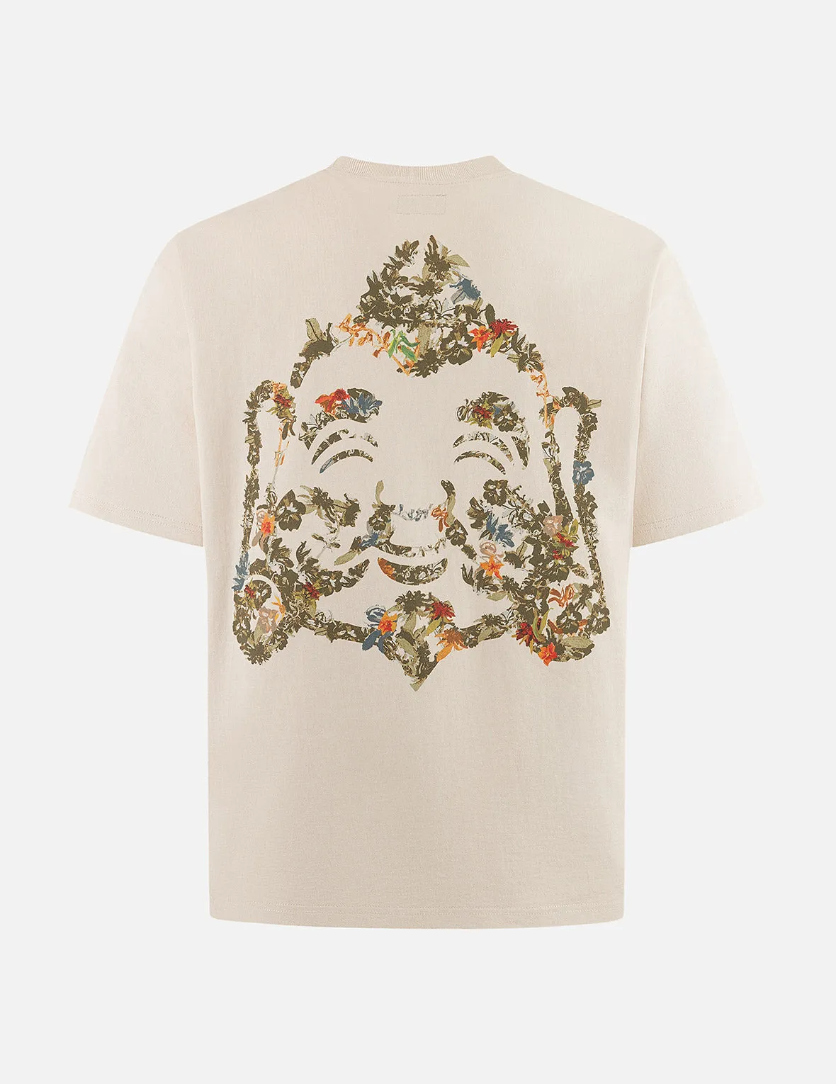Floral Godhead Print Loose Fit T-shirt