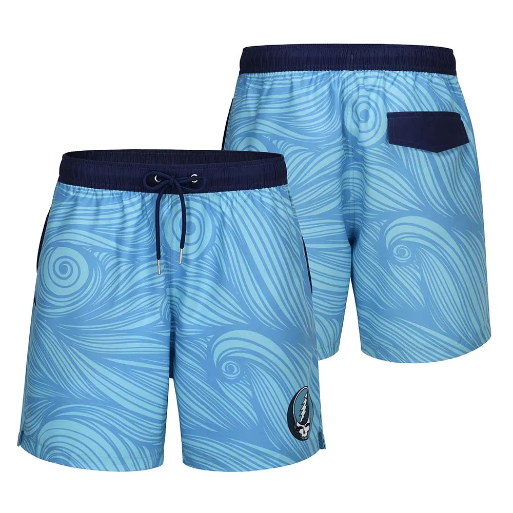 Grateful Dead | Swim Trunk | Spiral Steal Your Face