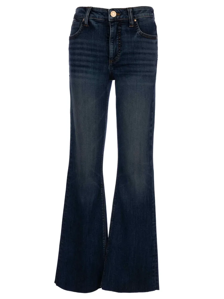 Kut From The Kloth Stella High Rise Fab Ab Flare With Raw Hem In Decent