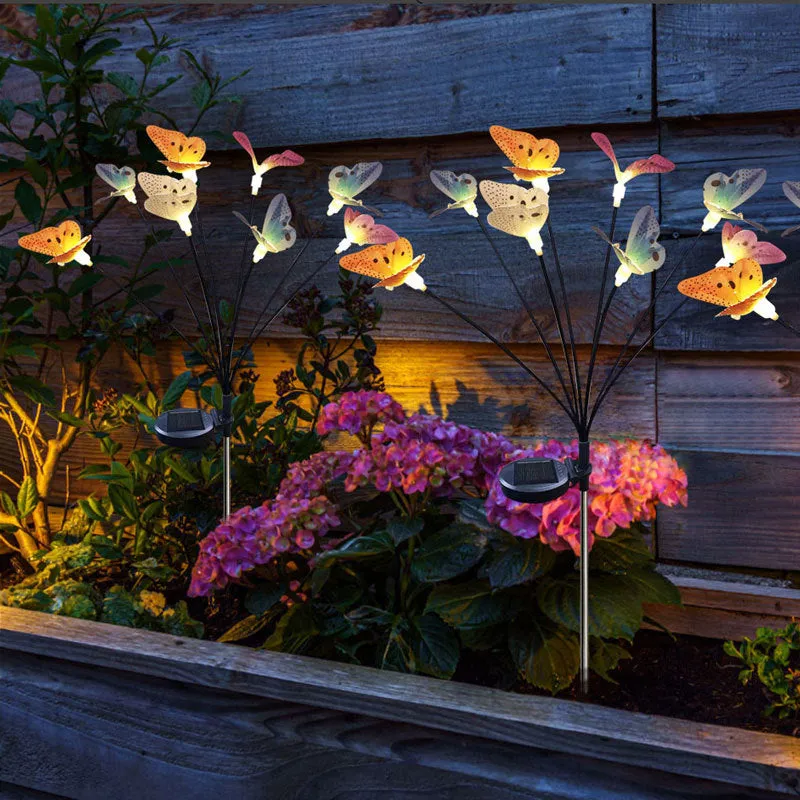 Light Outdoor Courtyard Solar Lawn Light Firefly Bee Butterfly Light Reed Light Induction