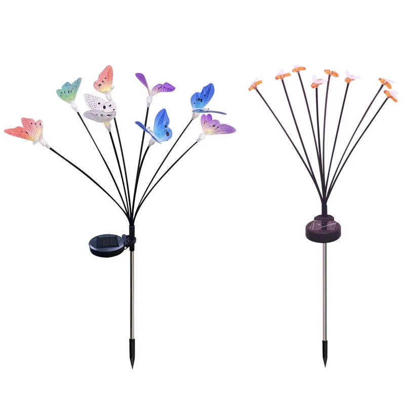 Light Outdoor Courtyard Solar Lawn Light Firefly Bee Butterfly Light Reed Light Induction