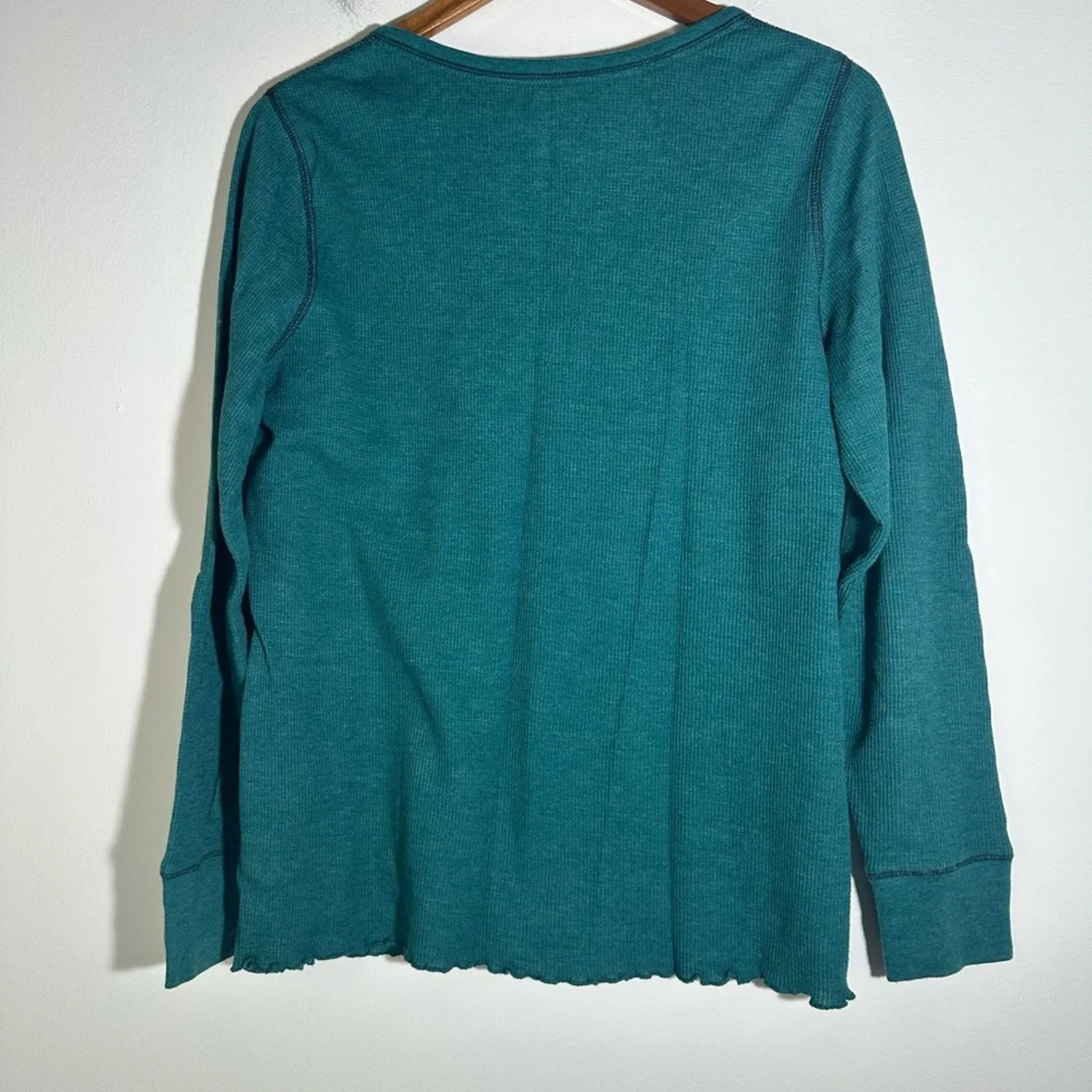 Made for Life Blue Graphic 3/4 Sleeve Blouse