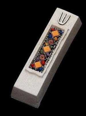 Mezuzah Made in Jerusalem Cast Stone By Shulamit Kanter Art Design
