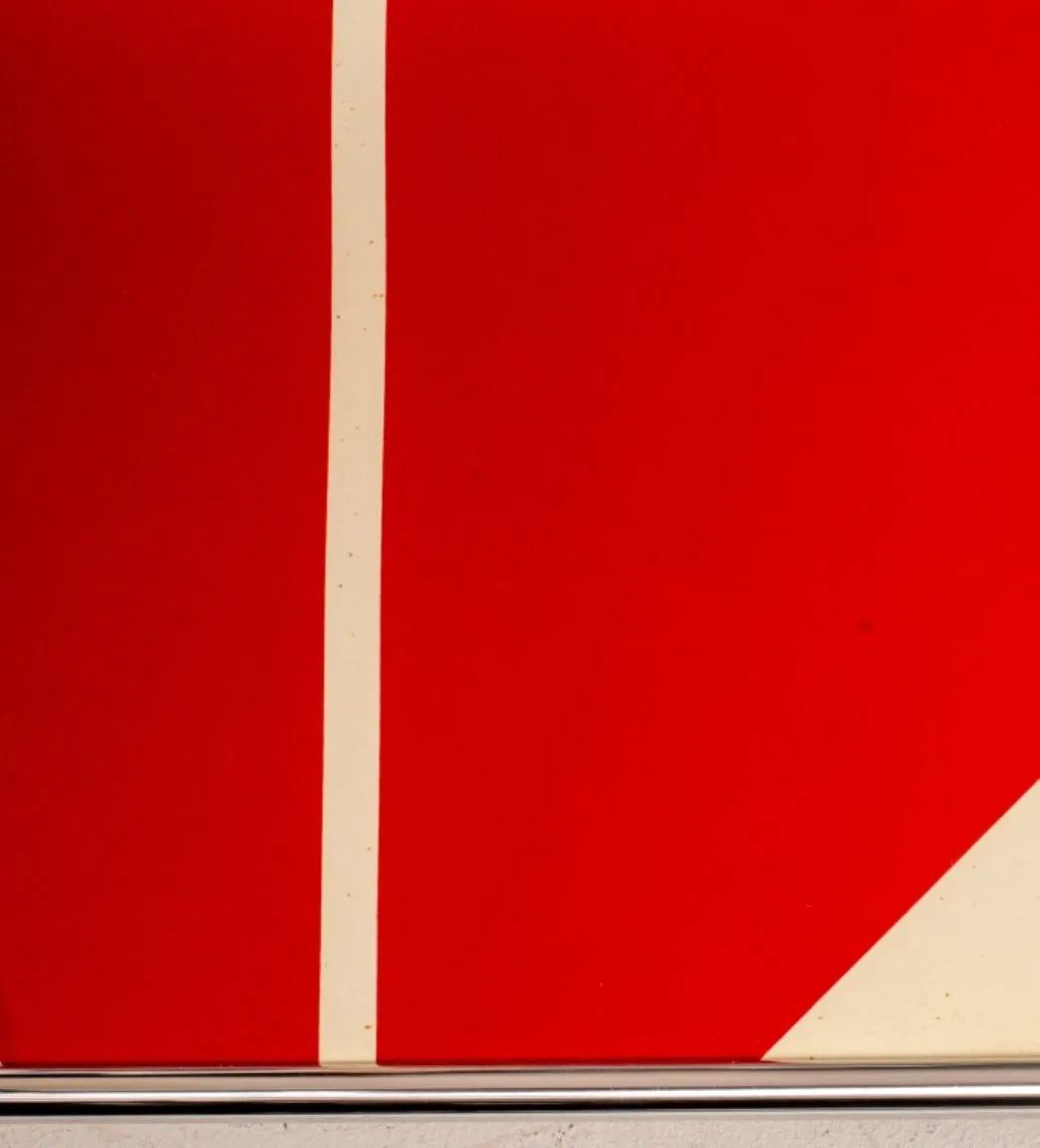 Minimalist "Signs" Lithograph in Colors, 1969