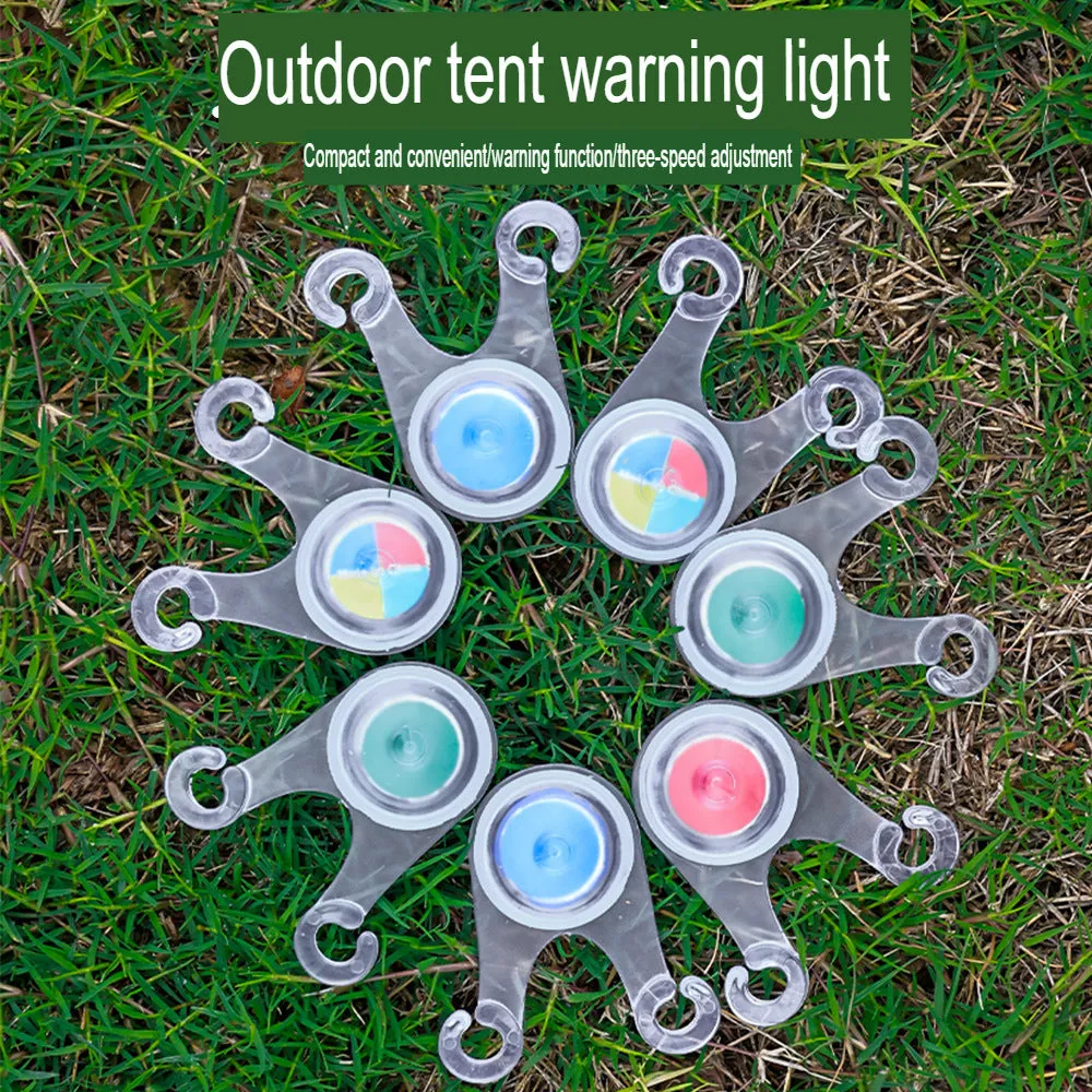 Outdoor camping LED warning light, ambient light, high brightness tent rope hanging light, decorative light, silicone camping light