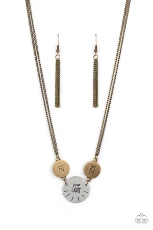 Shine Your Light Brass-Necklace
