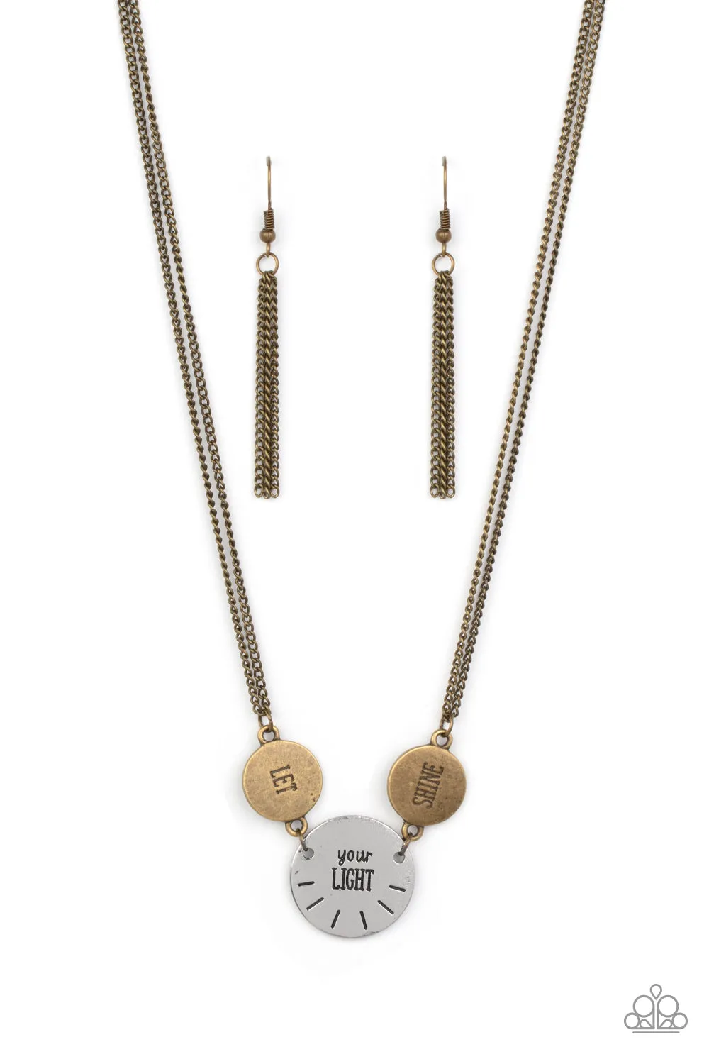 Shine Your Light Brass-Necklace