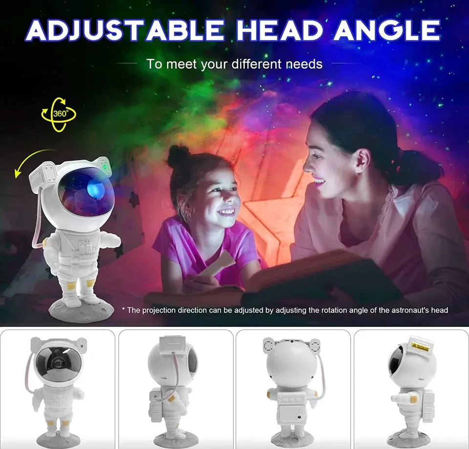 SMAXPro™ Astronaut Galaxy Projector: LED Starry Sky/Ocean Night Light w/ Remote