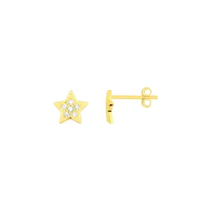 Starry Eyed Studs - Gold