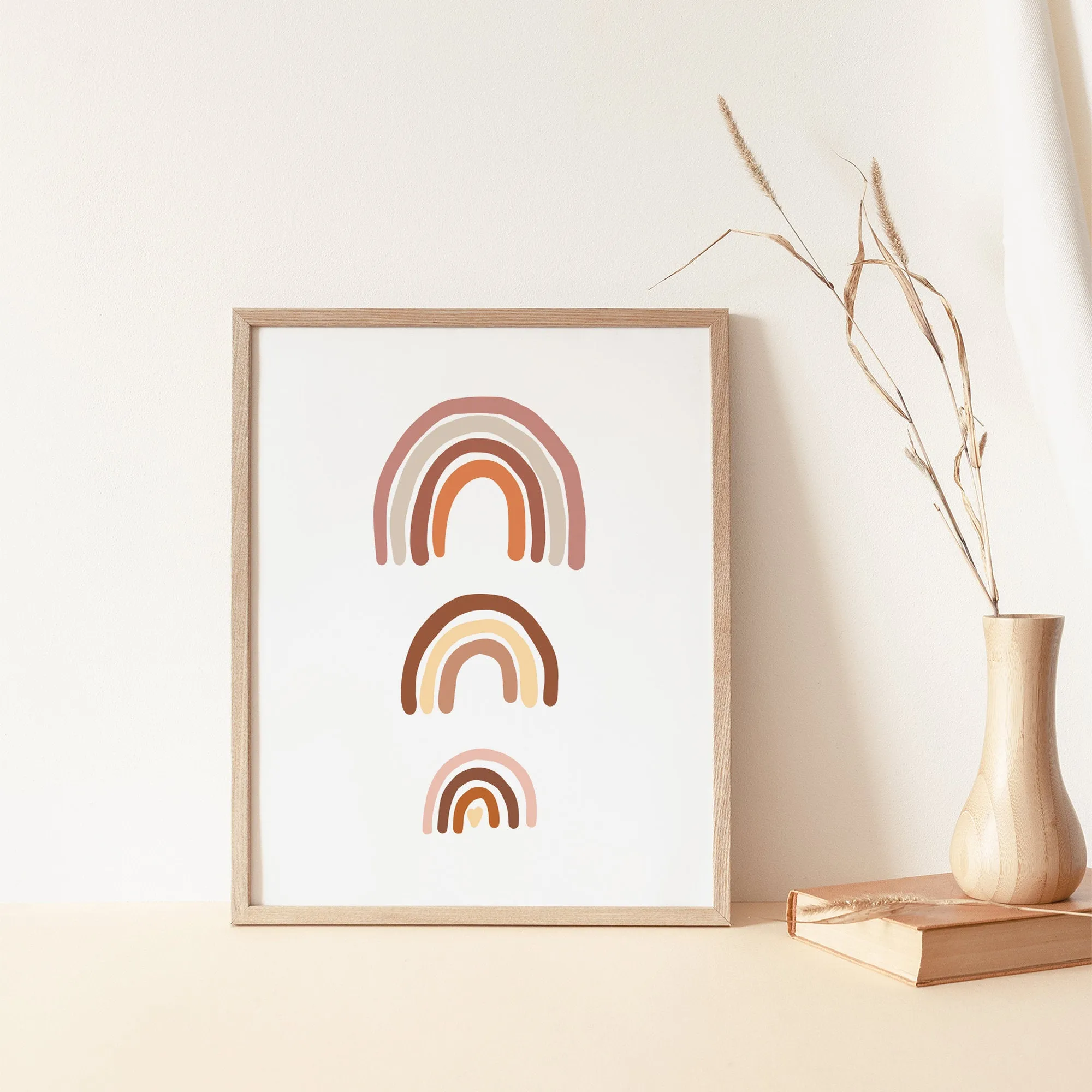 Three Rainbow Nursery Wall Art