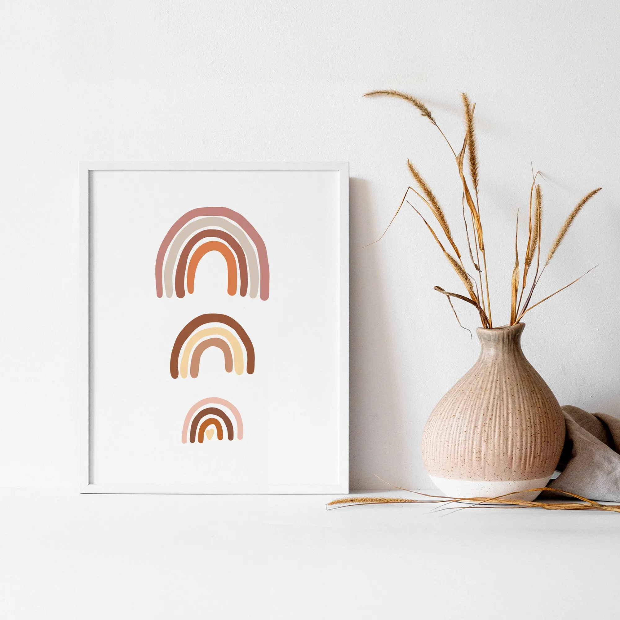 Three Rainbow Nursery Wall Art
