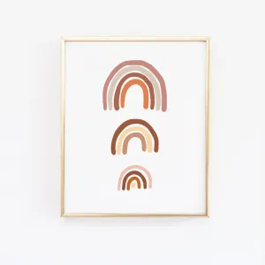 Three Rainbow Nursery Wall Art