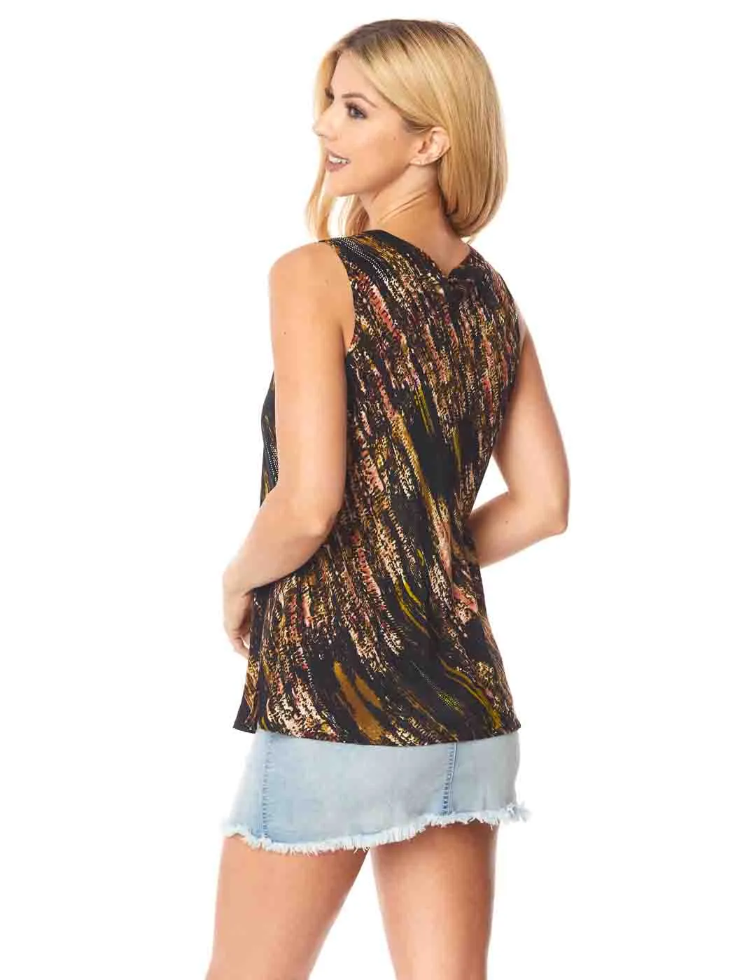 Tianello "Lapis" Washable Silk "Erika" Tank