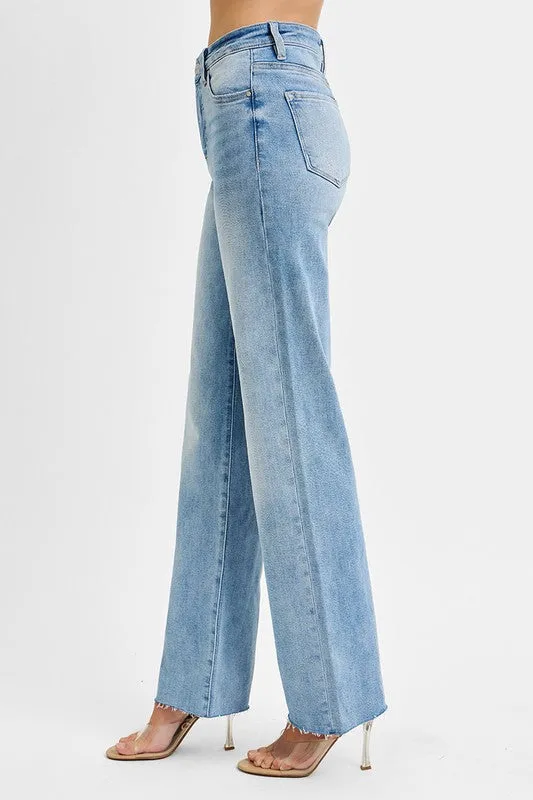 Tummy Control High Rise Straight Jean - Light